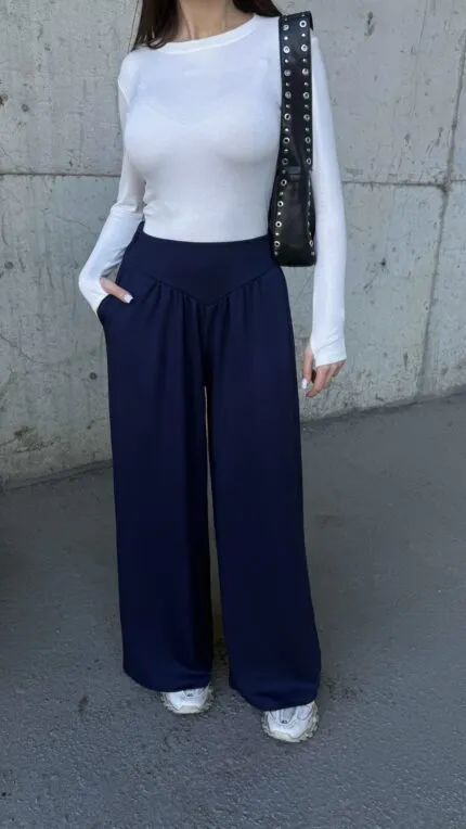 Indigo ‘V’ Belt Palazzo