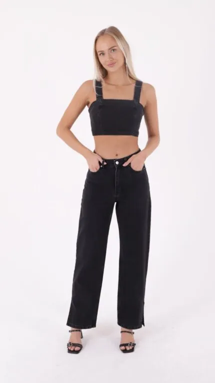 İspanyol Mom Fit Kot Pantolon 1706