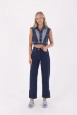 İspanyol Mom Fit Kot Pantolon 1706