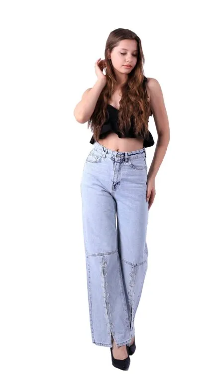 İspanyol Mom Fit Kot Pantolon 1706