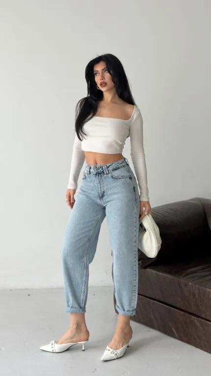 Lycra-Free Mom Jeans 7057