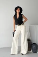 Geniş Paça Kot Pantolon 7082