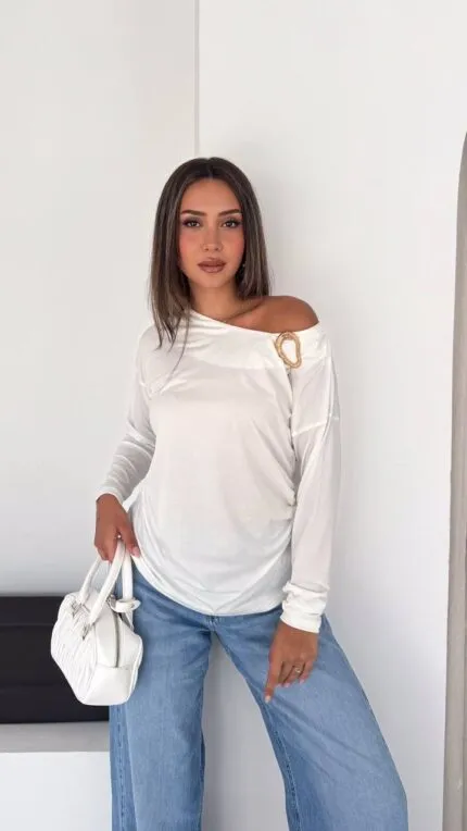 ECRU - ECRU Buckled Sandy Blouse