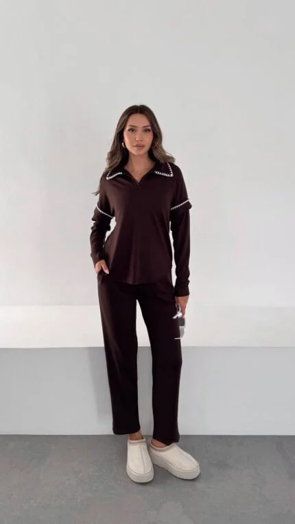 BITTER COFFEE Crochet Two-Piece Set
