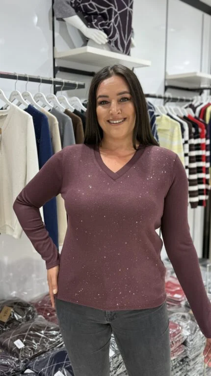 Mürdüm TAŞLI BLUZ